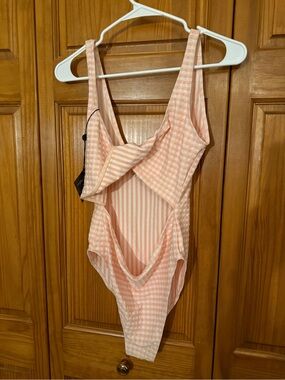 Skatie Gingham Pink One-Piece Swimsuit
